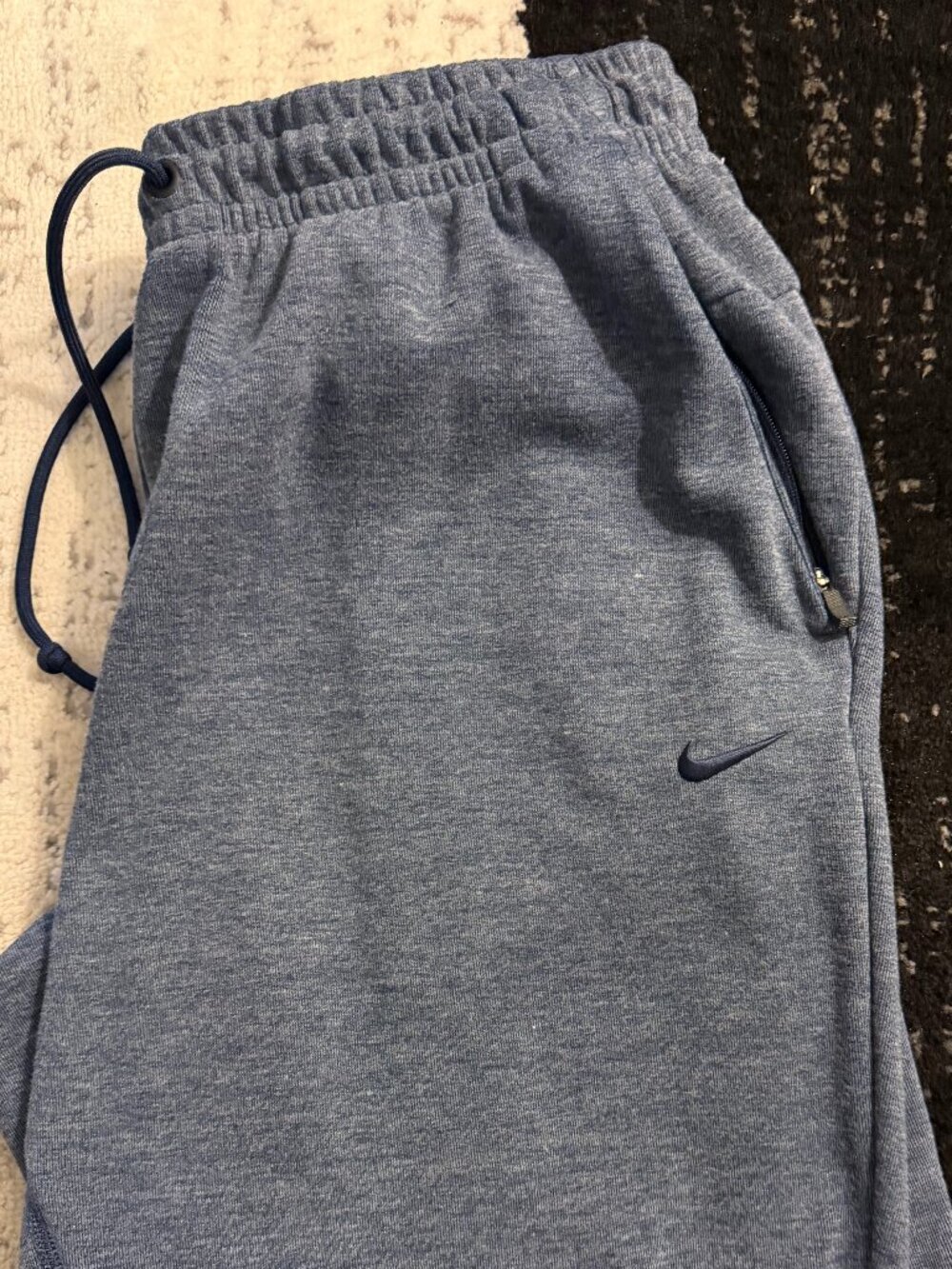 Nike Dri-FIT Jogger Sweatpants Men’s Medium Gray/Blue Athletic Lounge Pants